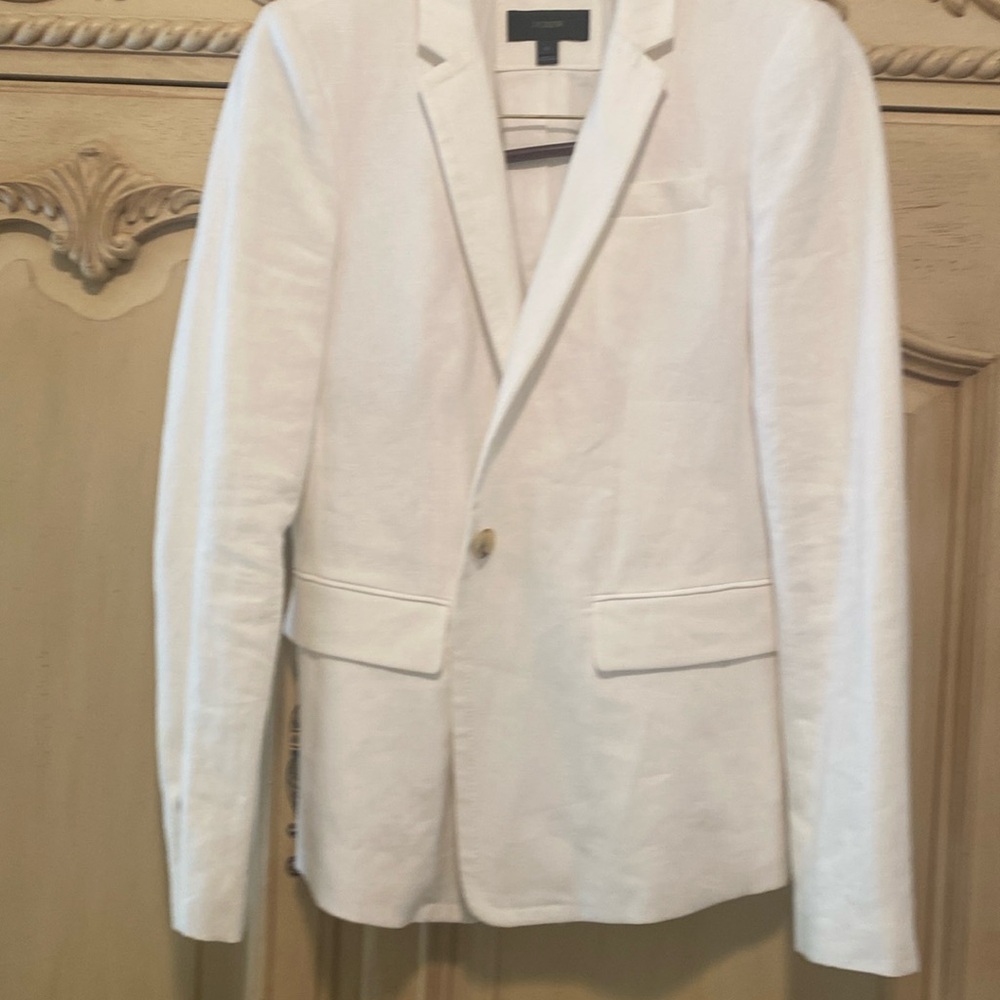 J.Crew Linen Blazer -100 % Linen - White - Brand New - Never worn